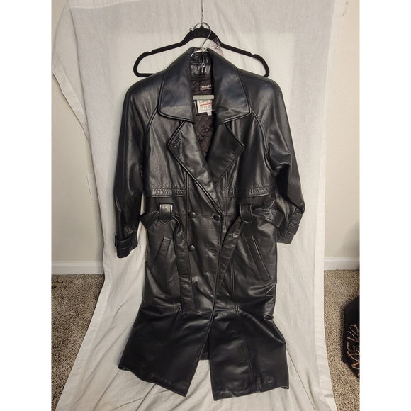 Pelle Studio 1993 Black Leather Car Coat (Tag Small, Receipt Medium) Braefair NY - Picture 1 of 9